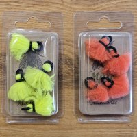 Musca Yarn Strike Indicator Bissanzeiger in Gelb und Orange zur Auswahl
