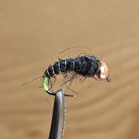 Tungsten BL Nymph Black/Fluo Chartreuse Tail
